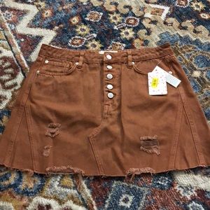 Free People Denim Skirt